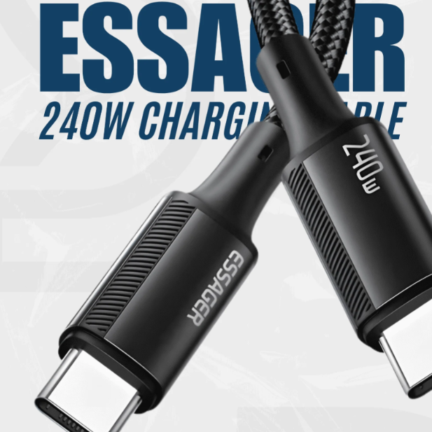 Essager 240W USB-C to USB-C Cable with Digital Display